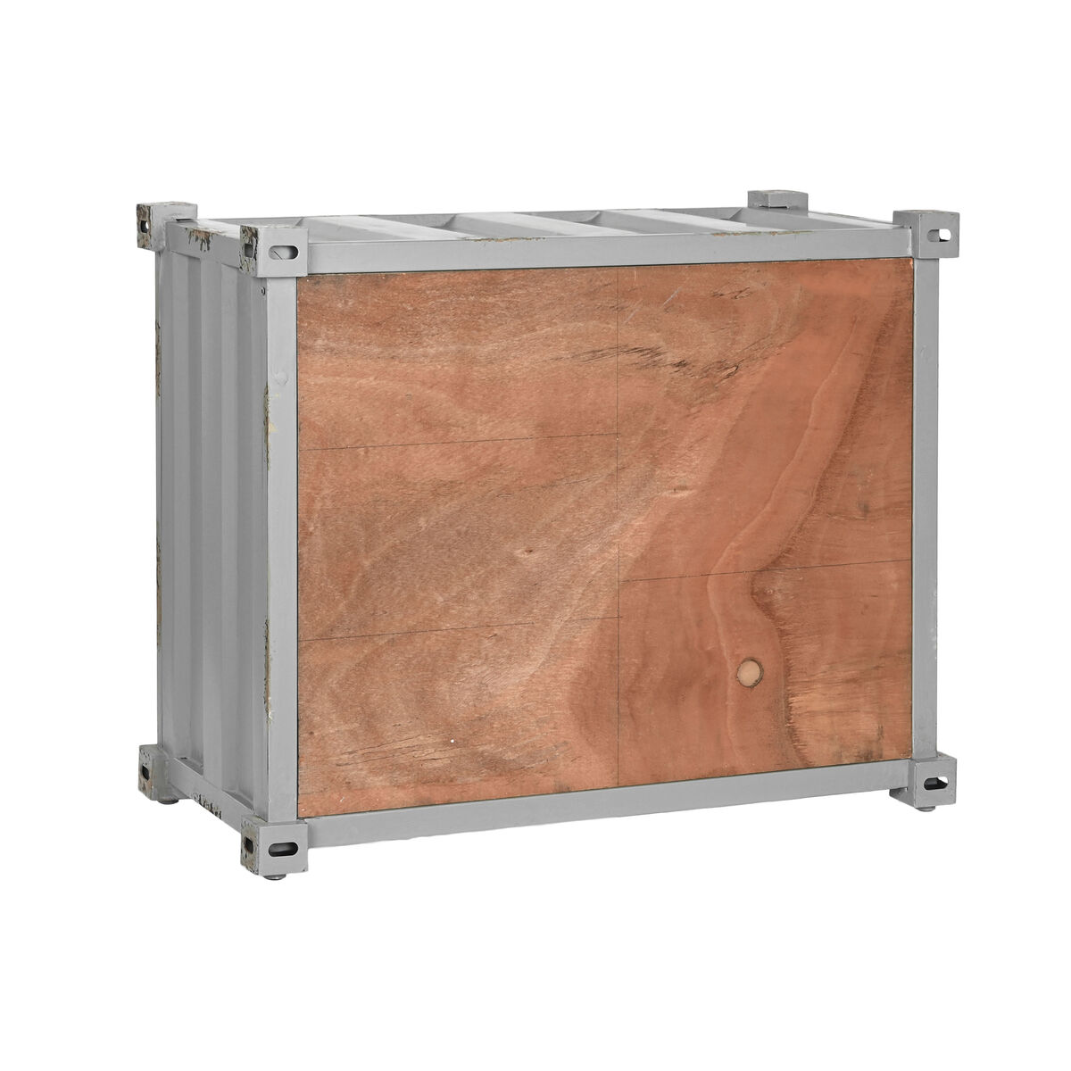 Bottle rack Home ESPRIT Grey Sky blue 77 x 41 x 64 cm