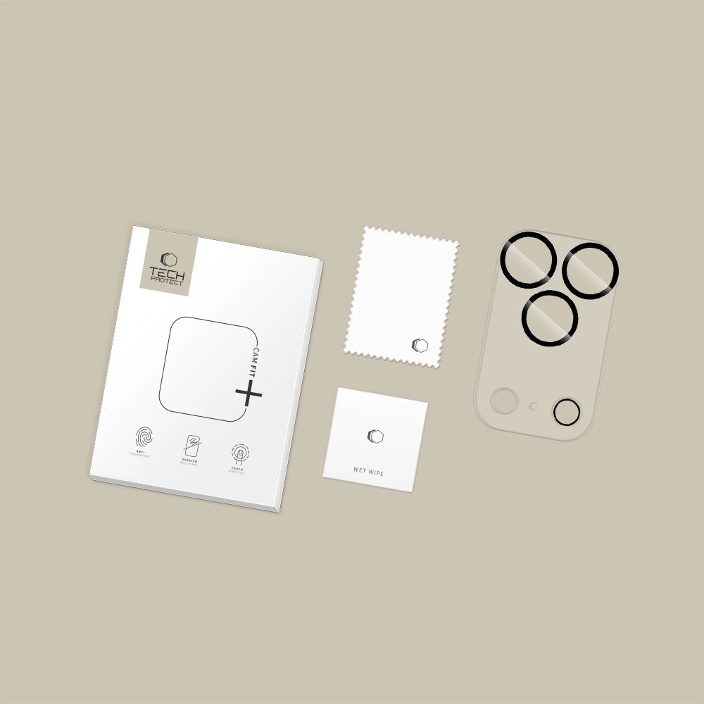 Osłona aparatu Tech-Protect Cam Fit+ do Apple iPhone 17 Pro Clear