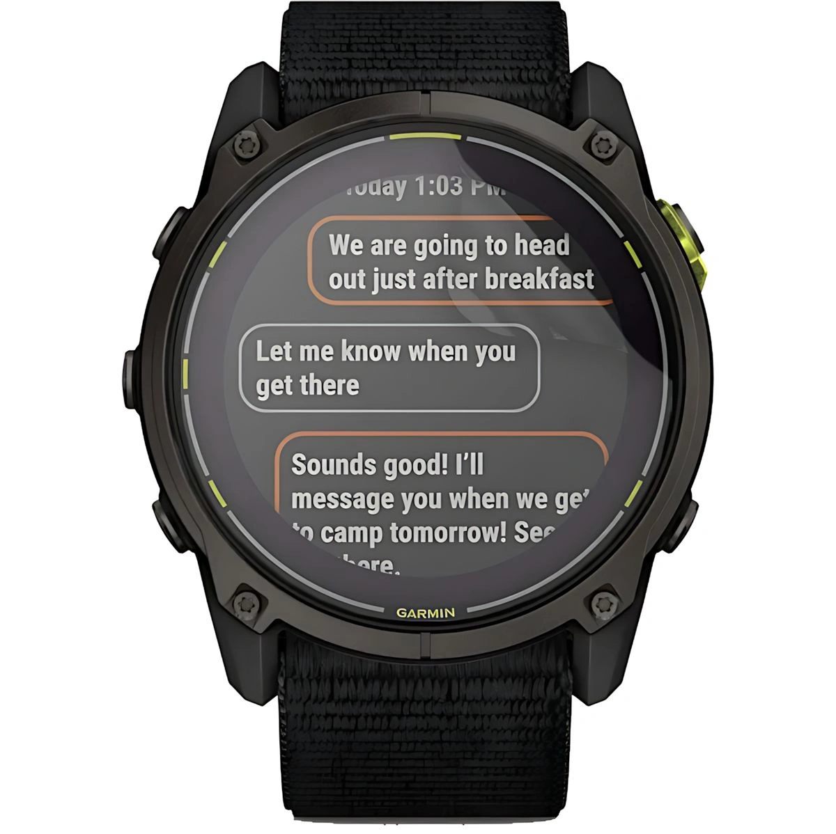 Bizon Glass Watch Hydrogel Garmin Enduro 3 [2 PACK]