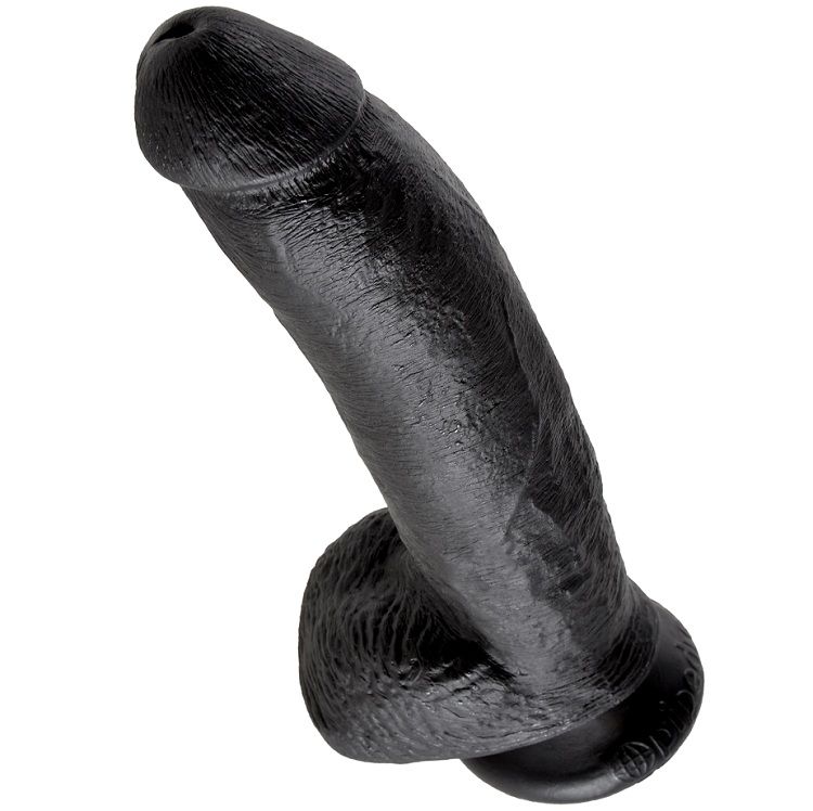 KING COCK 9" COCK BLACK WITH BALLS 22.9 CM