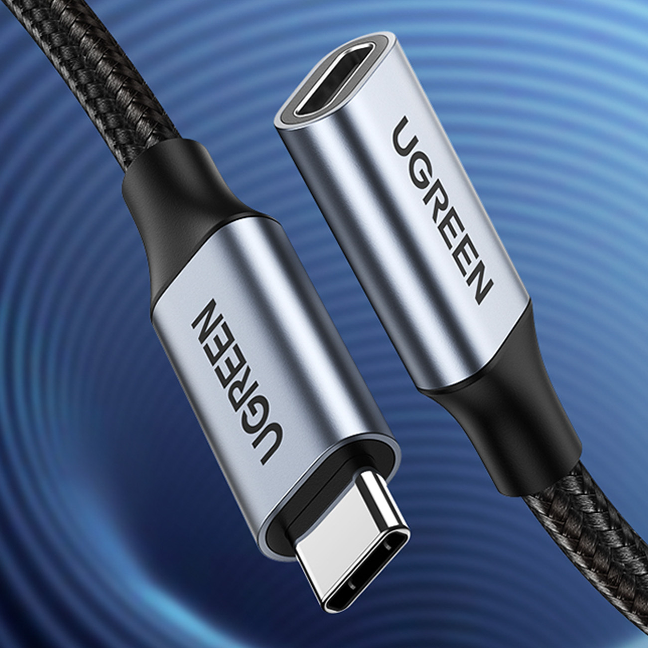 UGREEN US372 USB-C 3.1 Extension Cable 10Gb/s 1m gray