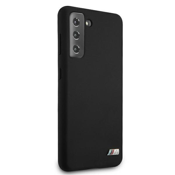 BMW BMHCS21MMSILBK Samsung Galaxy S21+ Plus black Silicone M Collection