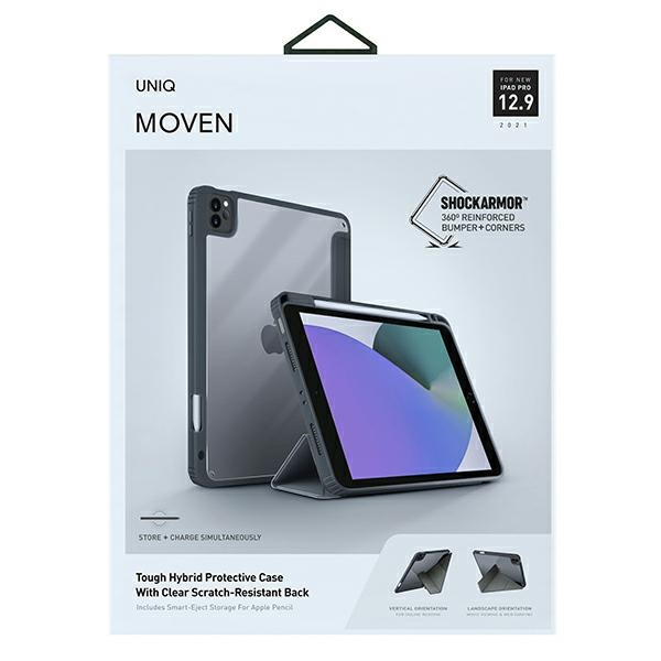 UNIQ Moven Apple iPad Pro 12.9 2021 Antimicrobial charcoal grey