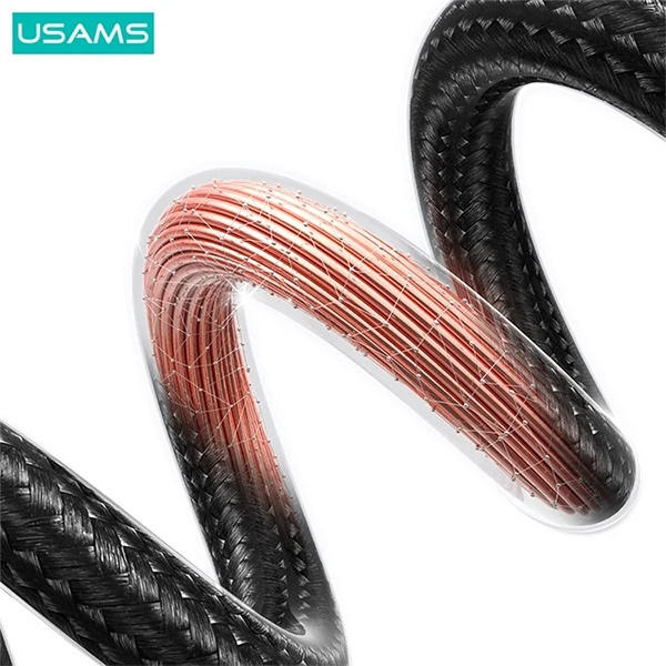 USAMS US-SJ680 USB-A / USB-C cable 3A 0,25m Fast Charging tarnish