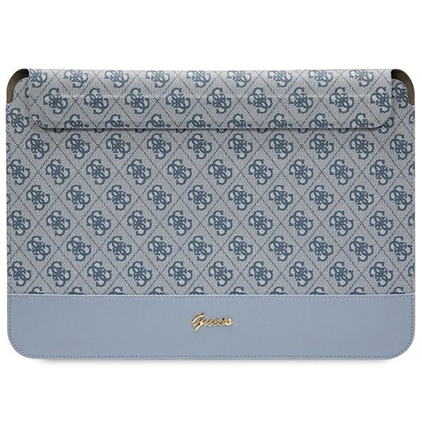 Guess Sleeve GUCS14PS4SGB 14 inch blue 4G Stripe Metal Logo