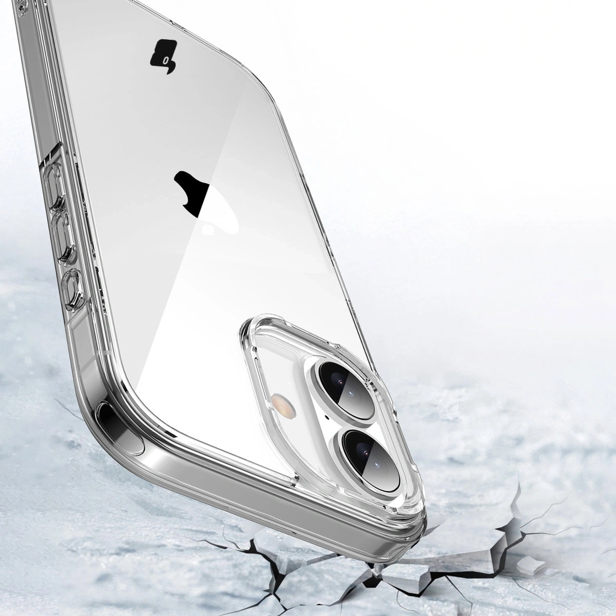 Etui Bizon Case Halo do Apple iPhone 16 przezroczyste