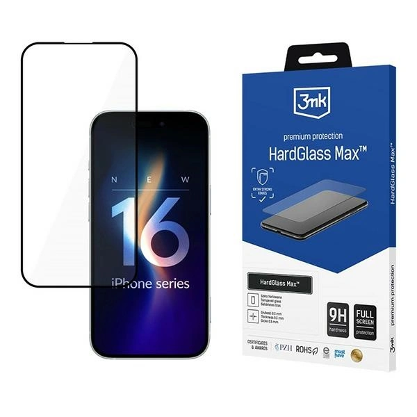 3MK HardGlass Max Apple iPhone 16 Pro black