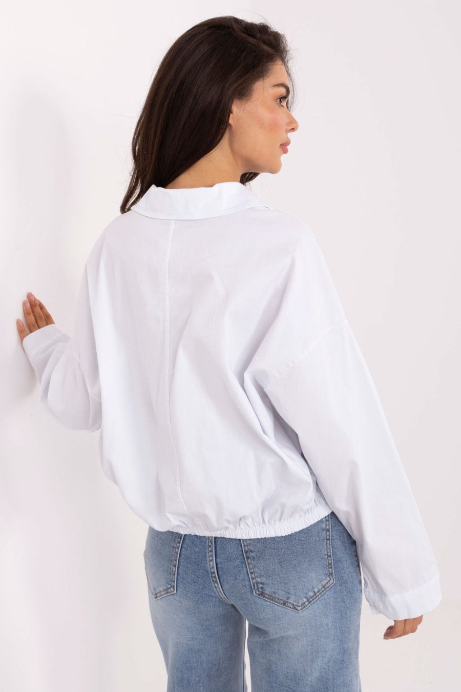  Long sleeve shirt model Rue Paris  white