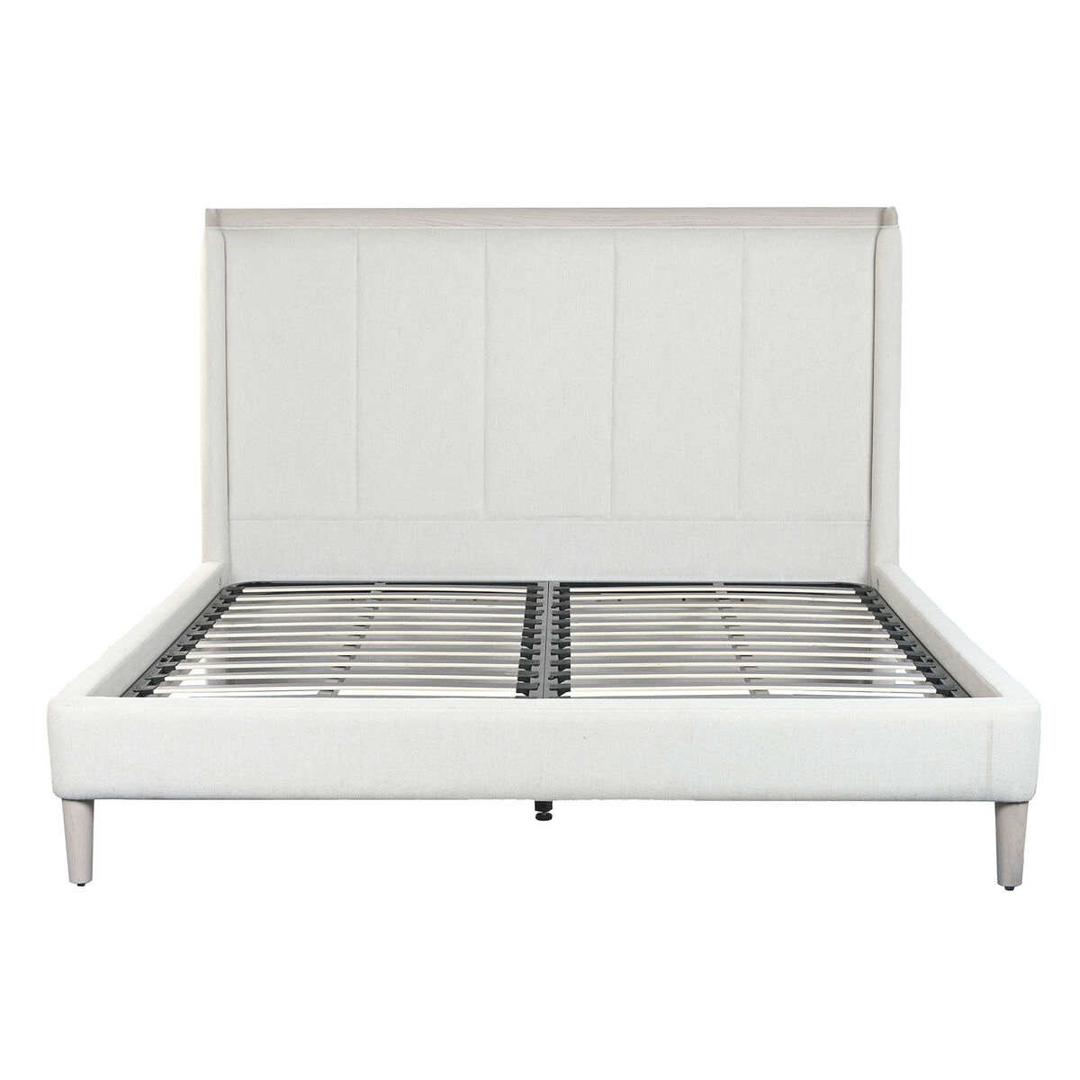 Bed Home ESPRIT Light grey 196 x 223 x 135 cm