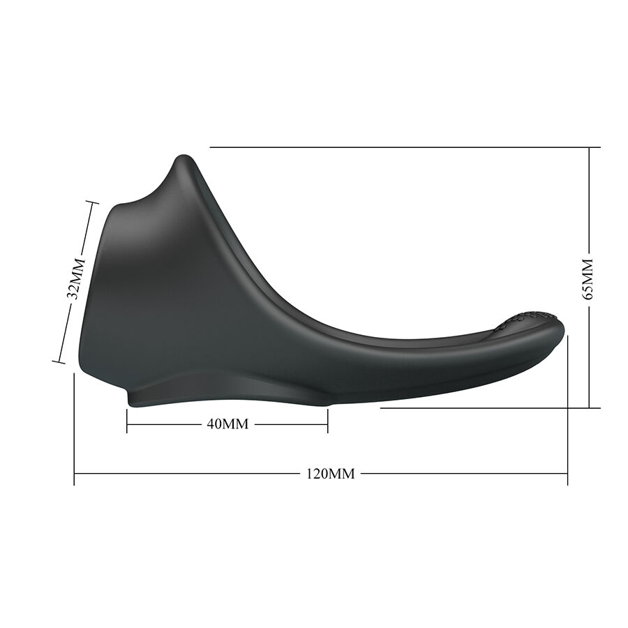 CRAZY BULL - ZADOK ERGONOMIC RING WITH PERINEAL STIMULATOR