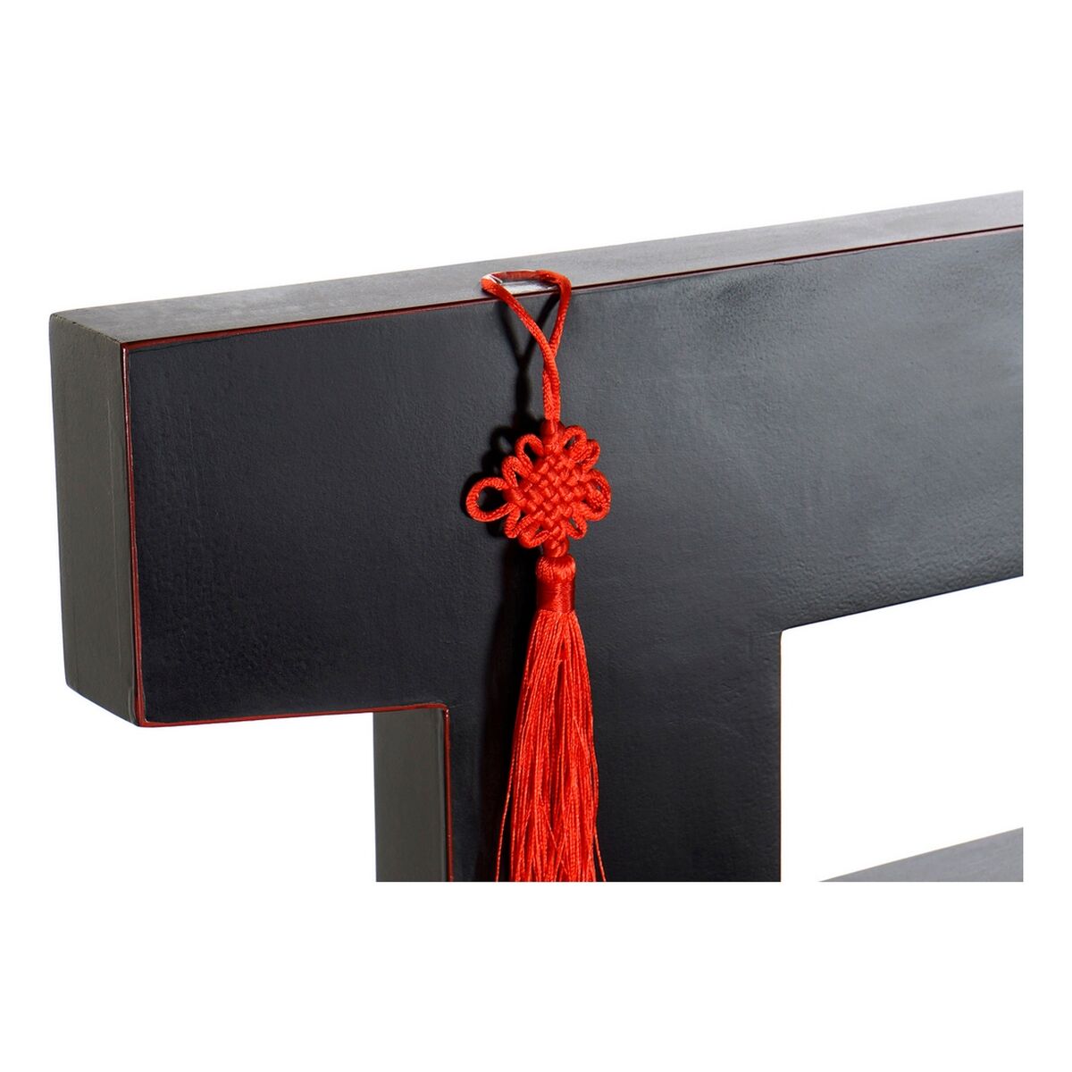 Headboard DKD Home Decor Fir Red Black Wood MDF Wood 160 x 4 x 120 cm