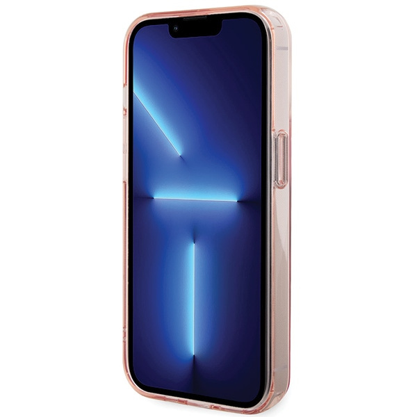 Karl Lagerfeld KLHMP15LHMRSKCP Apple iPhone 15 Pro hardcase Ring Stand Karl&Choupettte MagSafe pink