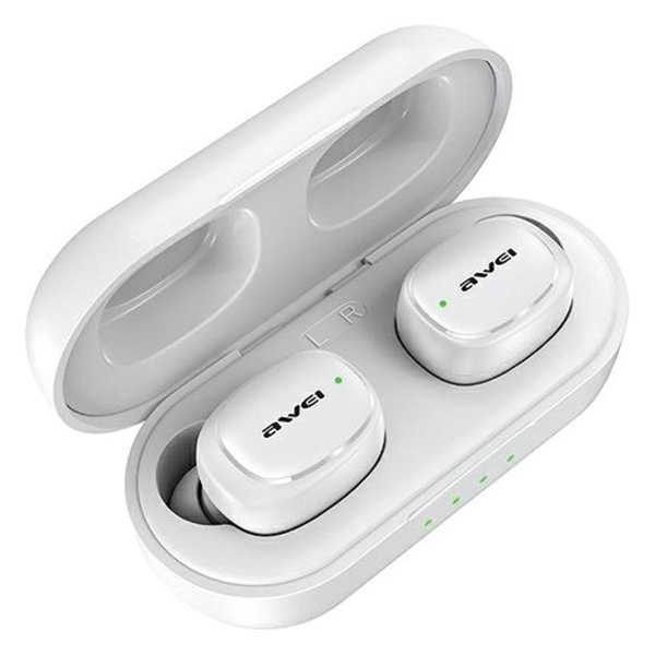 AWEI T13 Pro Bluetooth 5.1 TWS headphones + docking station white