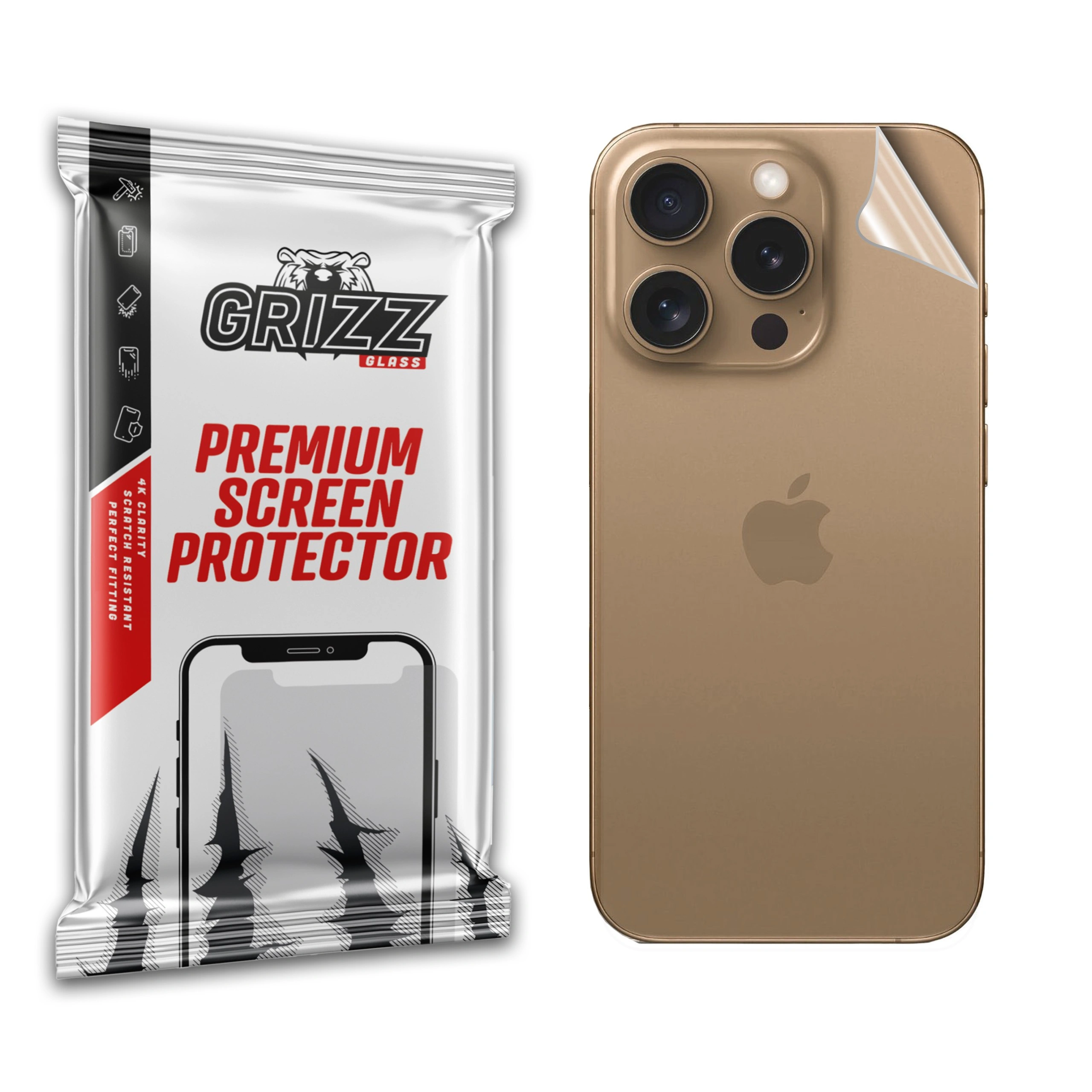 GrizzGlass SatinSkin Apple iPhone 16 Pro
