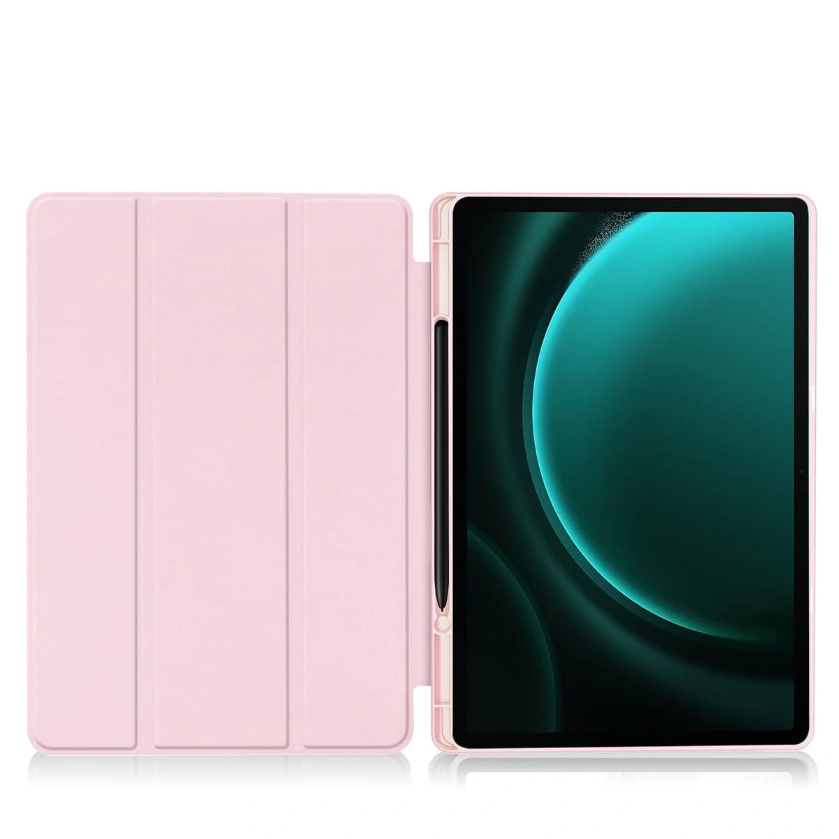 Bizon Case Tab Lizard Samsung Galaxy Tab S9 FE Plus pink