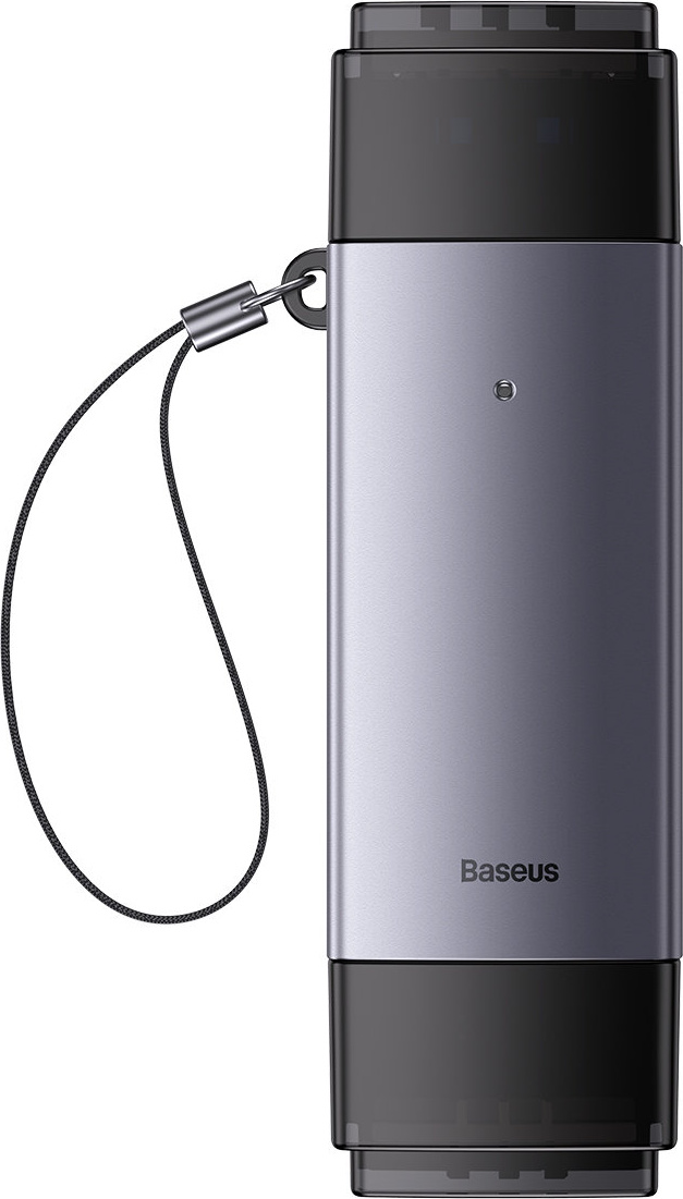 Baseus Lite Series SD/TF Card Reader USB-A & USB-C gray