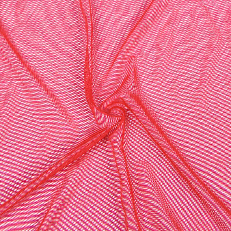 SUBBLIME - TRANSPARENT FABRIC ROBE WITH LACE DETAIL RED L/XL SUBBLIME - TRANSPARENT FABRIC ROBE WITH LACE DETAIL RED L/XL