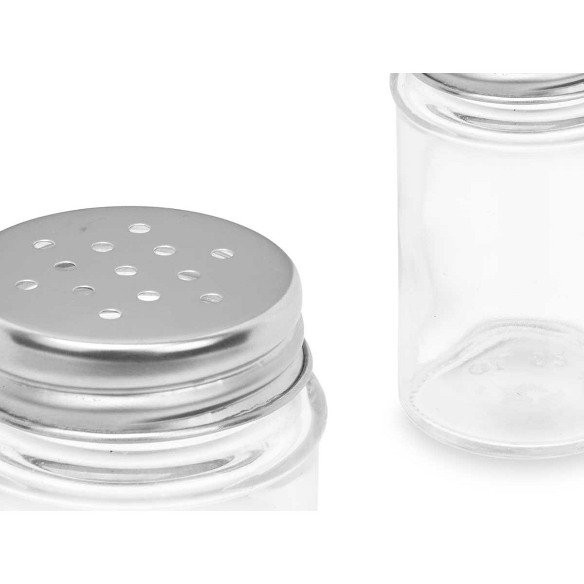 Salt and Pepper Set Transparent Glass 5 x 8,5 x 5 cm (48 Units) Circular