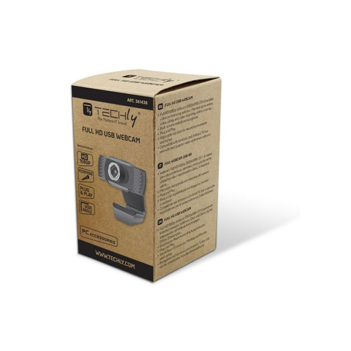 Webcam Techly 361438 Full HD (1) Webcam Techly 361438 Full HD (1)