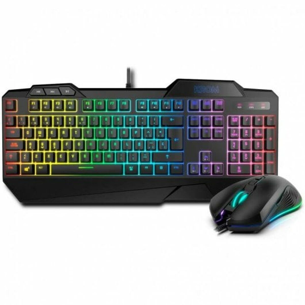 Keyboard with Gaming Mouse Krom NXKROMKRSHRSP Black Keyboard with Gaming Mouse Krom NXKROMKRSHRSP Black