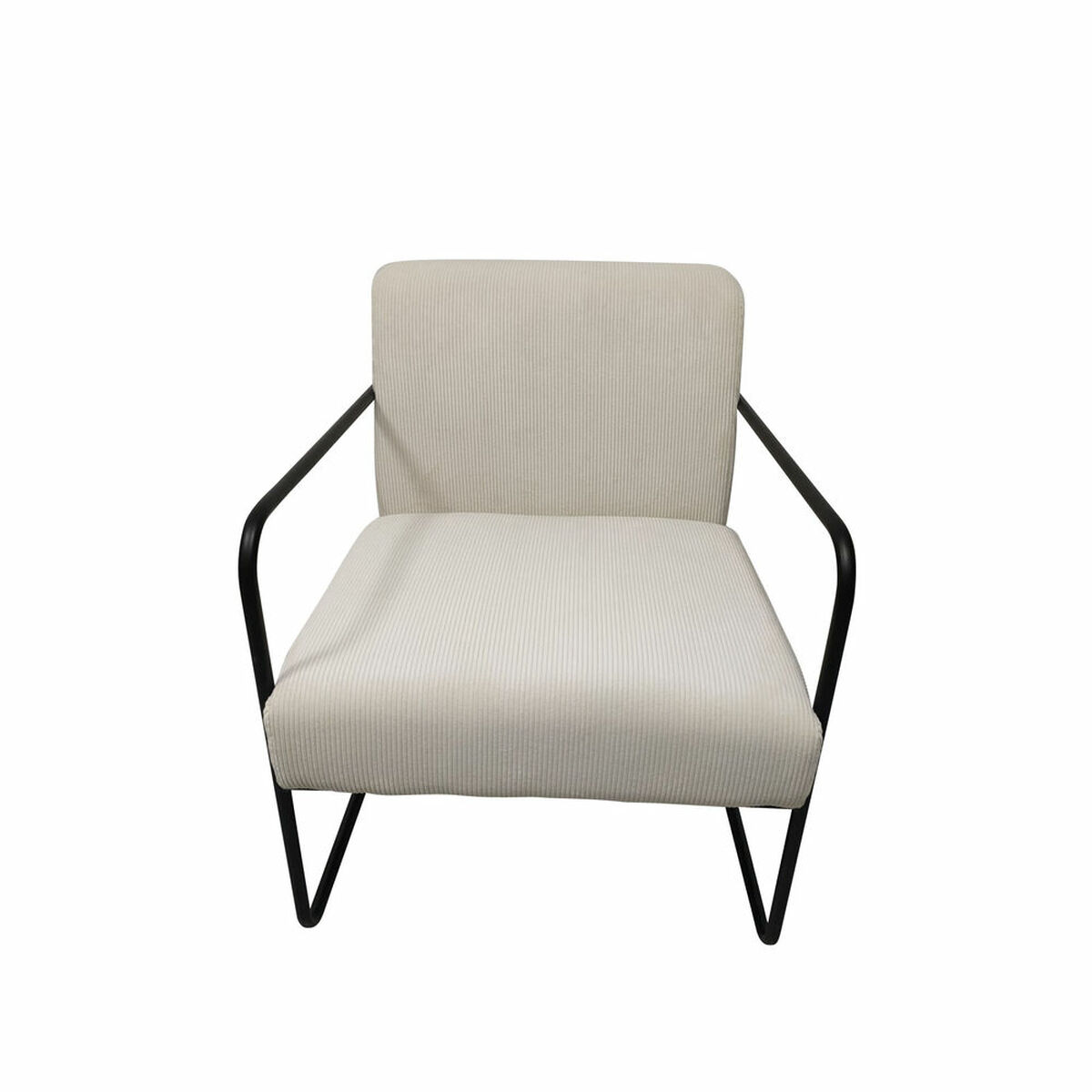 Armchair DKD Home Decor Black Polyester White Iron (64 x 74 x 79 cm)