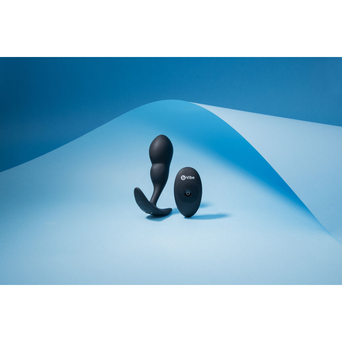 Remote control anal plug B-Vibe Black Remote control anal plug B-Vibe Black