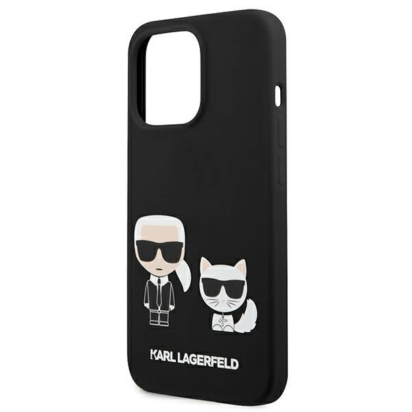 Karl Lagerfeld KLHCP13LSSKCK Apple iPhone 13 Pro hardcase black Silicone Karl & Choupette