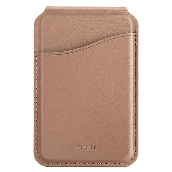 UNIQ Coehl Esme MagSafe magnetic wallet with mirror and stand dusty nude