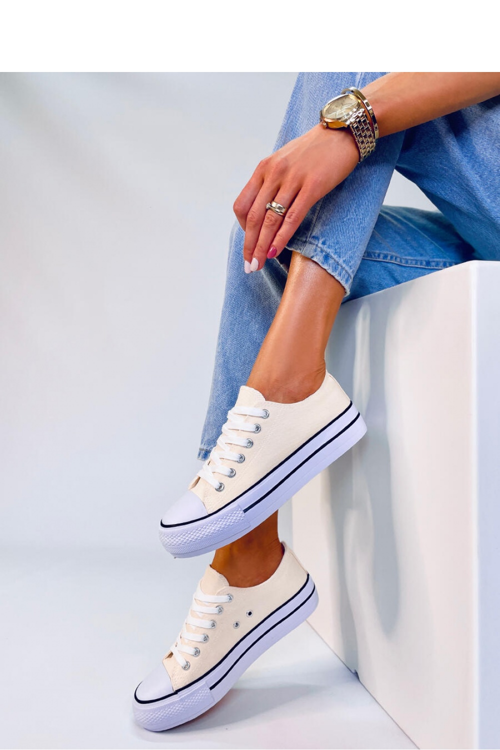  Sneakers model 178737 Inello  beige