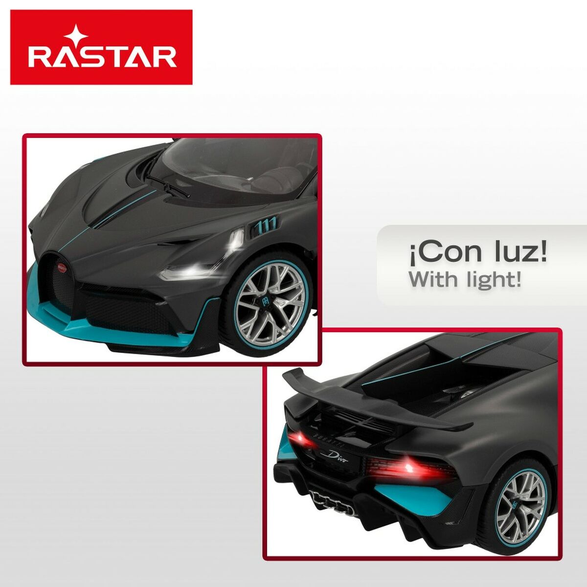 Remote-Controlled Car Bugatti Divo Dark grey 1:14 (2 Units)