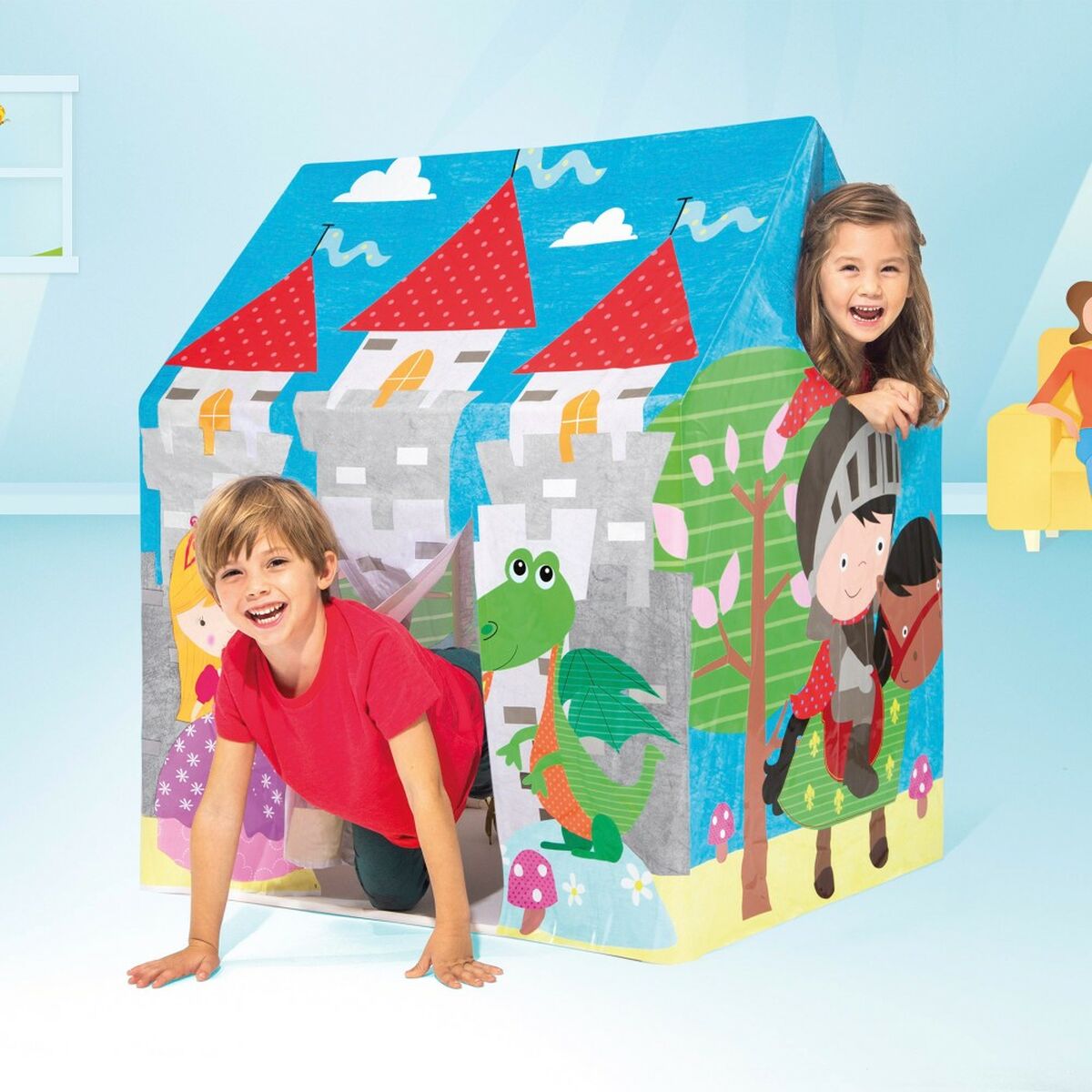 Children's play house Intex Castle 95 x 107 x 75 cm (6 Units)