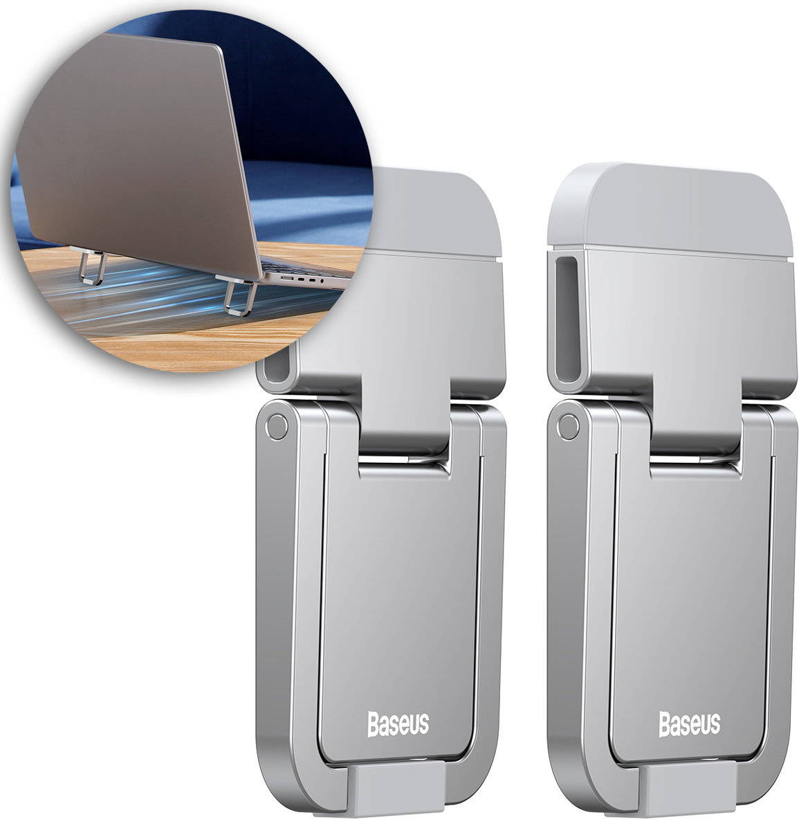 Baseus universal Laptop Stands silver [2 PACK]