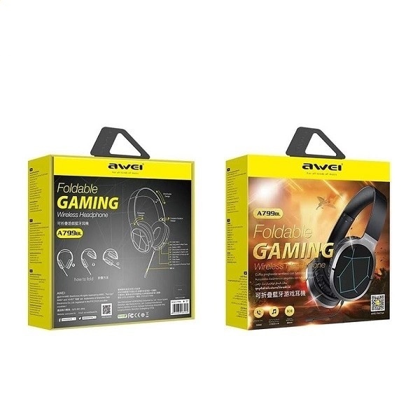 AWEI Gaming Wireless Headphones Bluetooth A799BL with microphone black