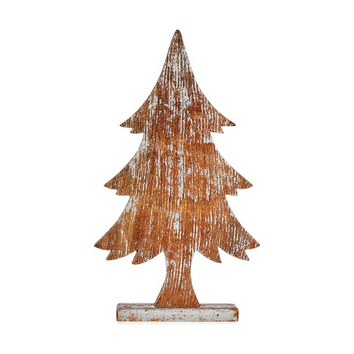 Weihnachtsbaum Braun 5 x 49,5 x 26 cm Silberfarben Holz