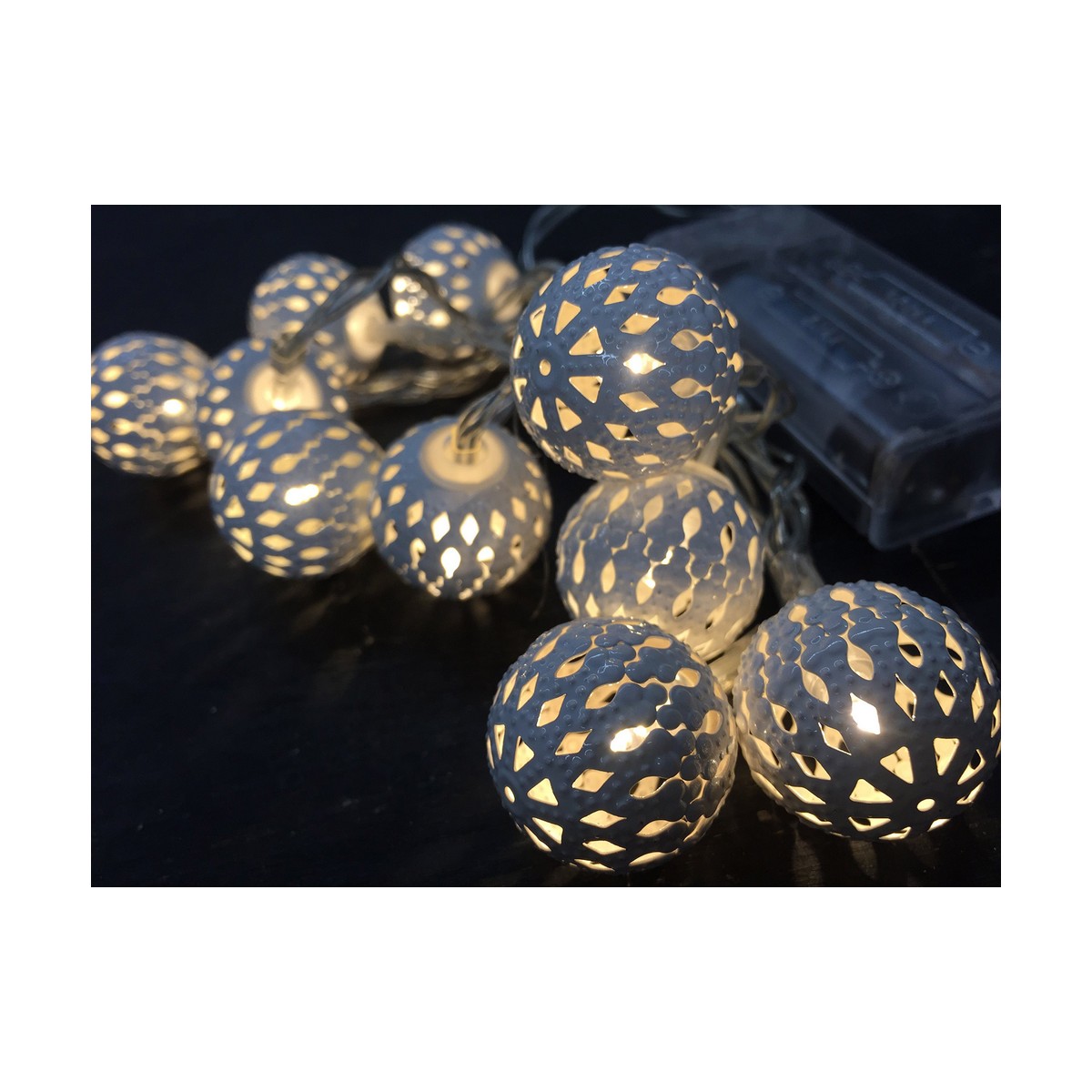 Wreath of LED Lights Decorative Lighting Silver