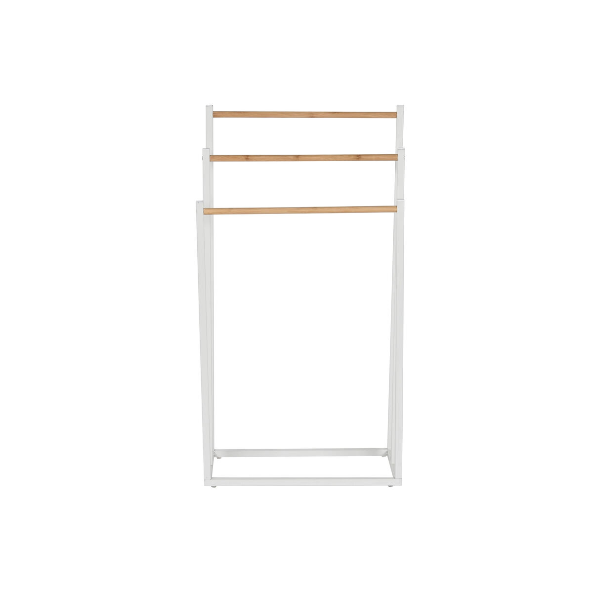 Free-Standing Towel Rack Home ESPRIT White Natural Metal Bamboo 45 x 22 x 85 cm