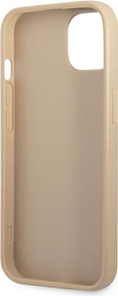 Guess GUHCP13MPSATLE Apple iPhone 13 beige hardcase Saffiano Triangle Logo