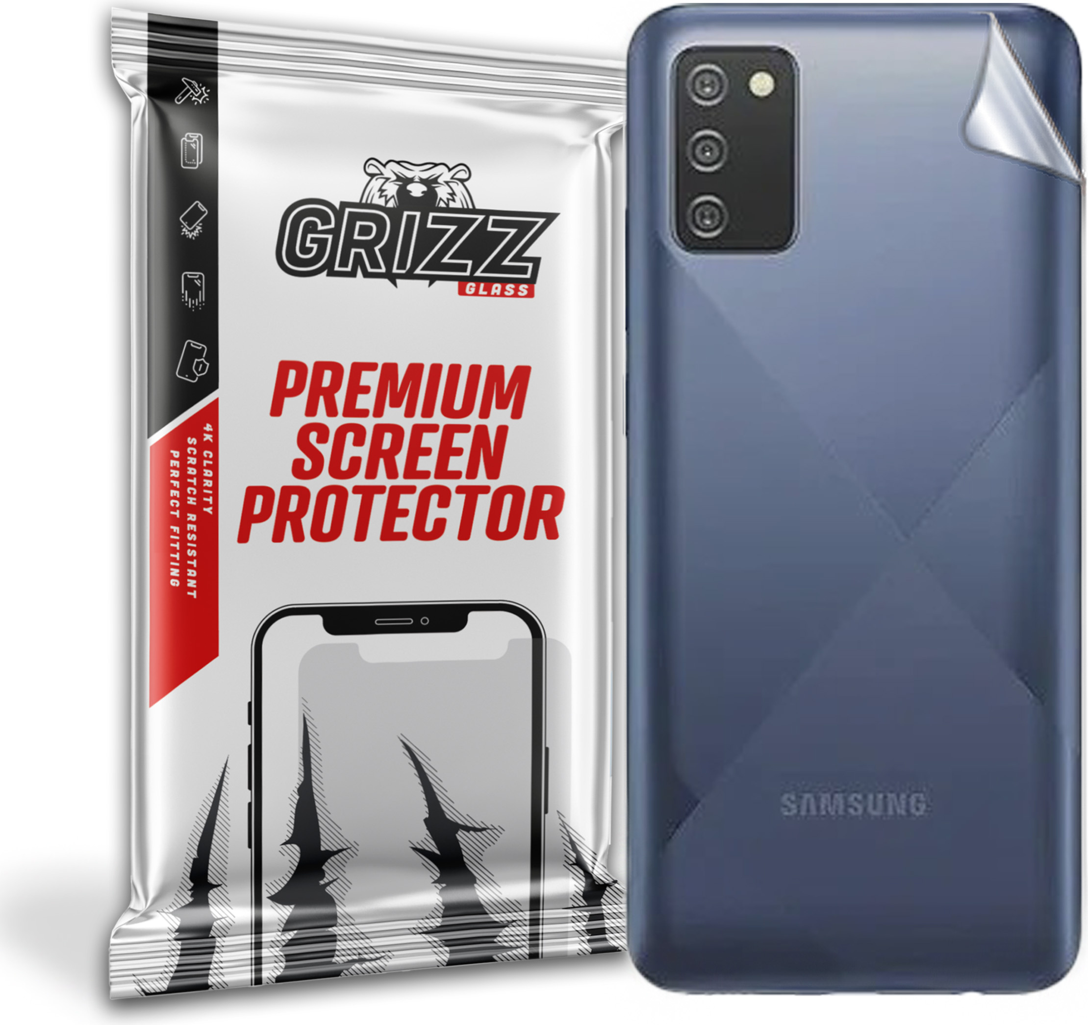 GrizzGlass SatinSkin Samsung Galaxy A03s
