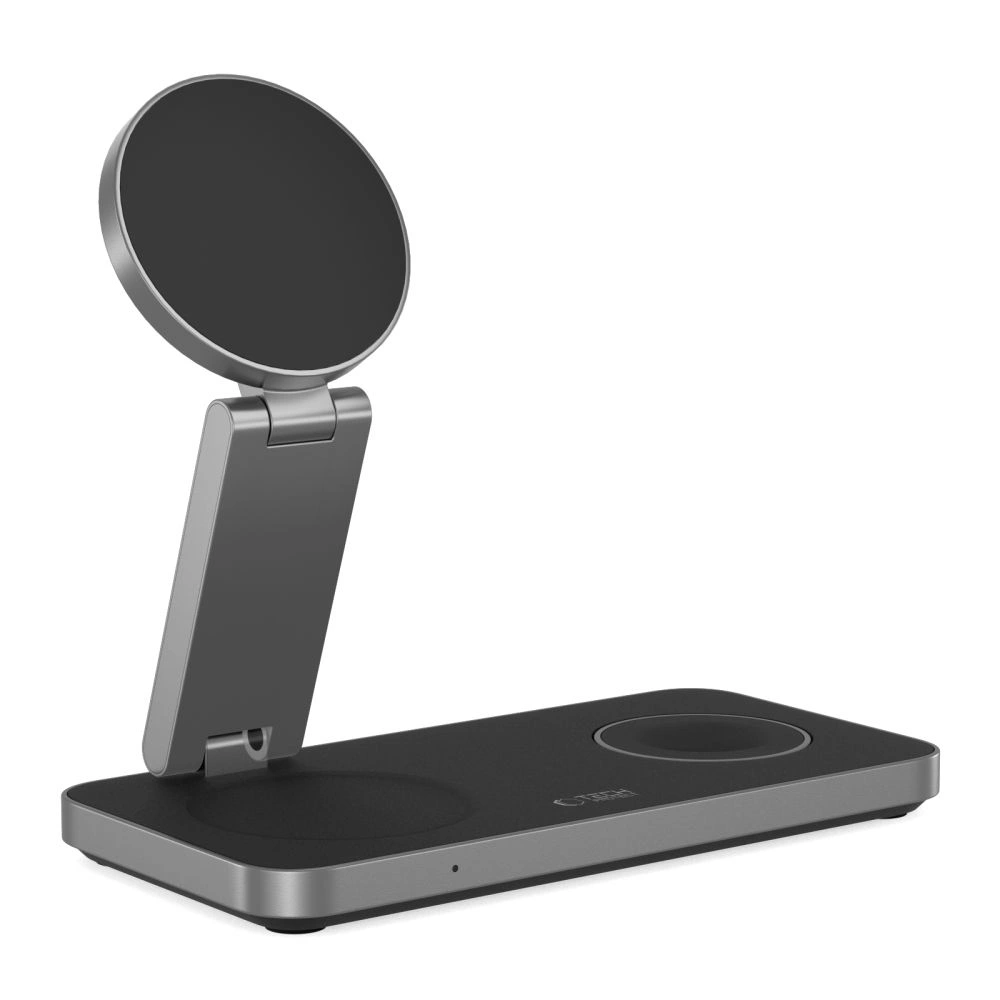 Ładowarka bezprzewodowa 3w1 Tech-Protect QI15W-A47 3in1 Magnetic MagSafe Wireless Charger Black