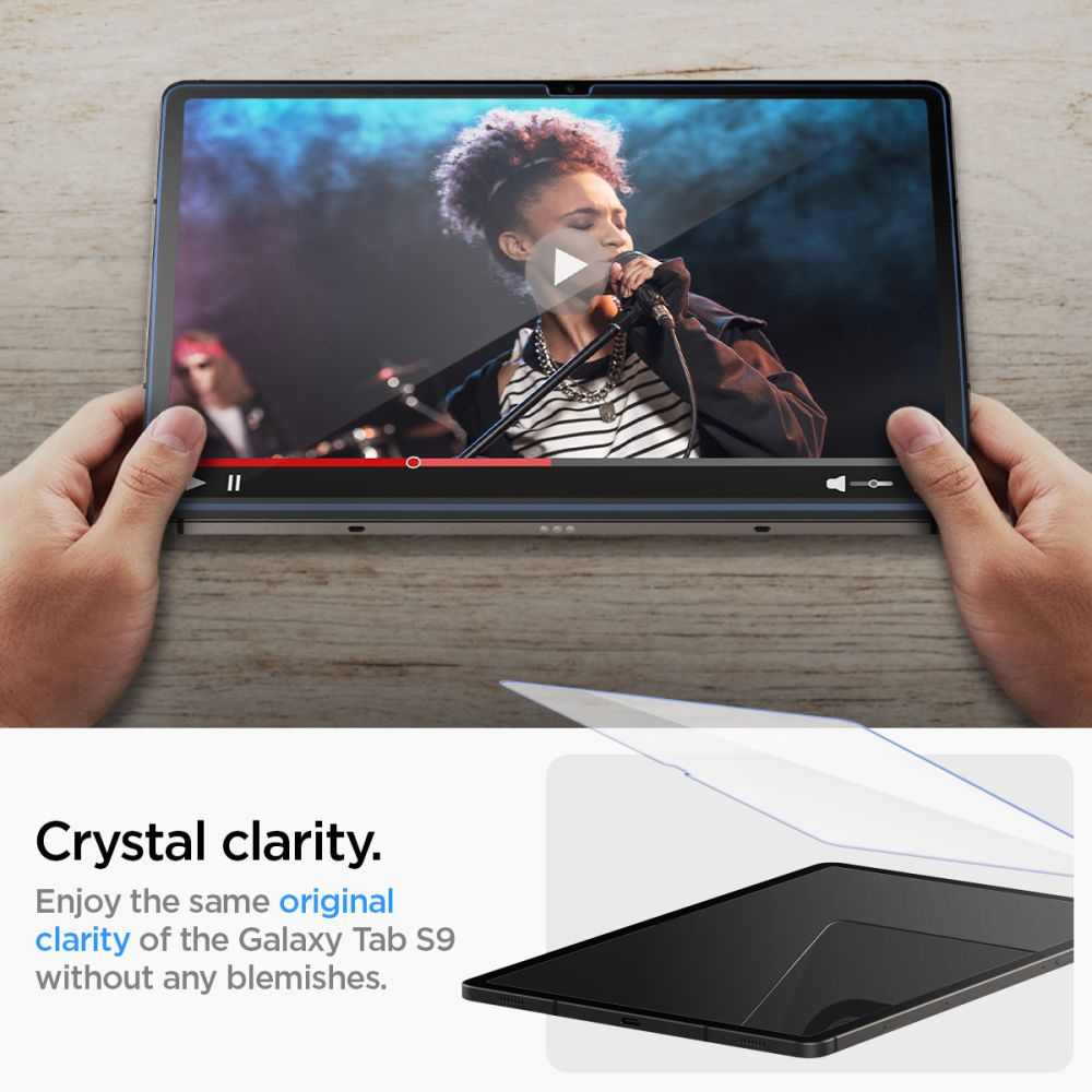 Spigen GLAS.tR ez Fit Samsung Galaxy Tab S9 11.0 Clear