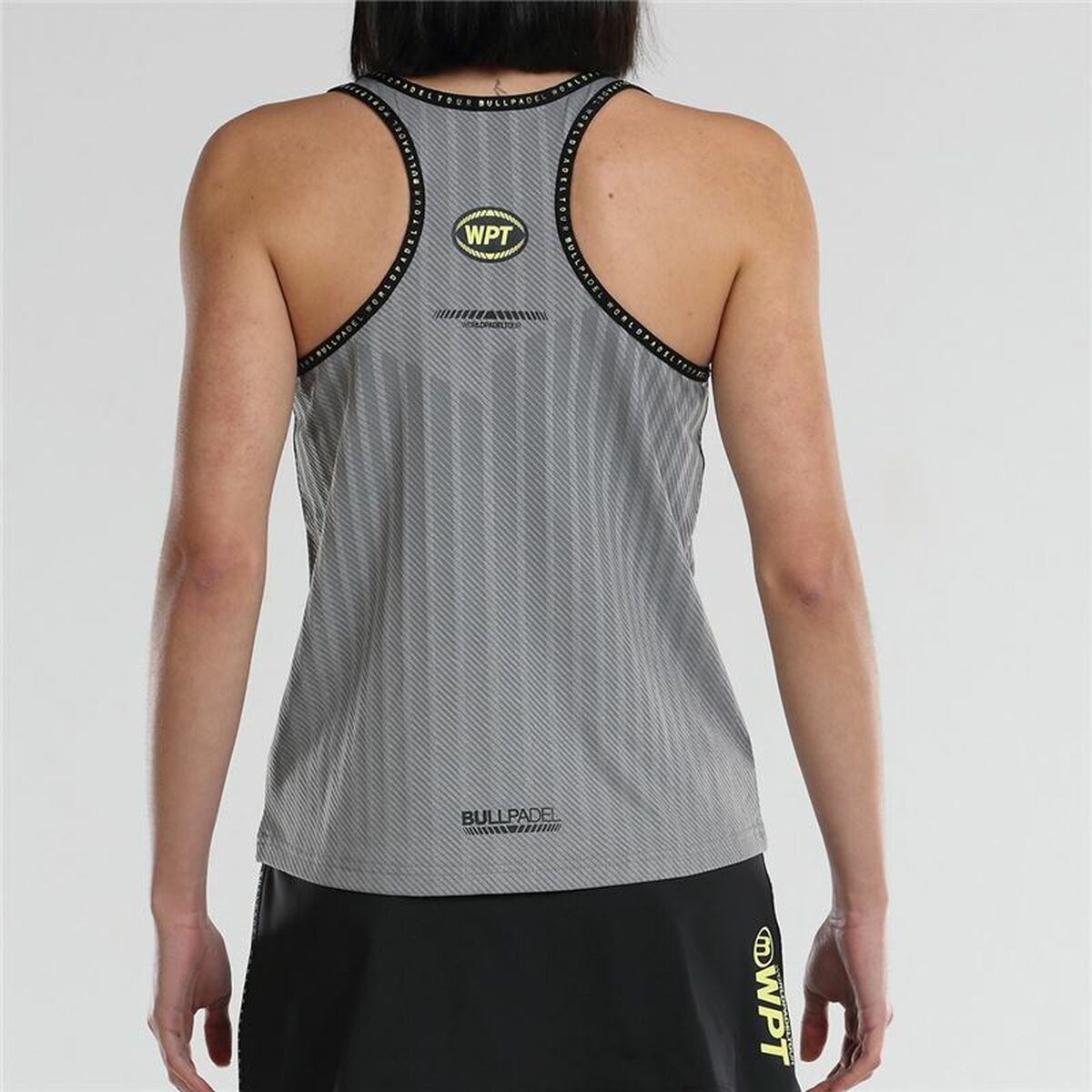 Tank Top Women Bullpadel Lugar Padel Grey Tank Top Women Bullpadel Lugar Padel Grey