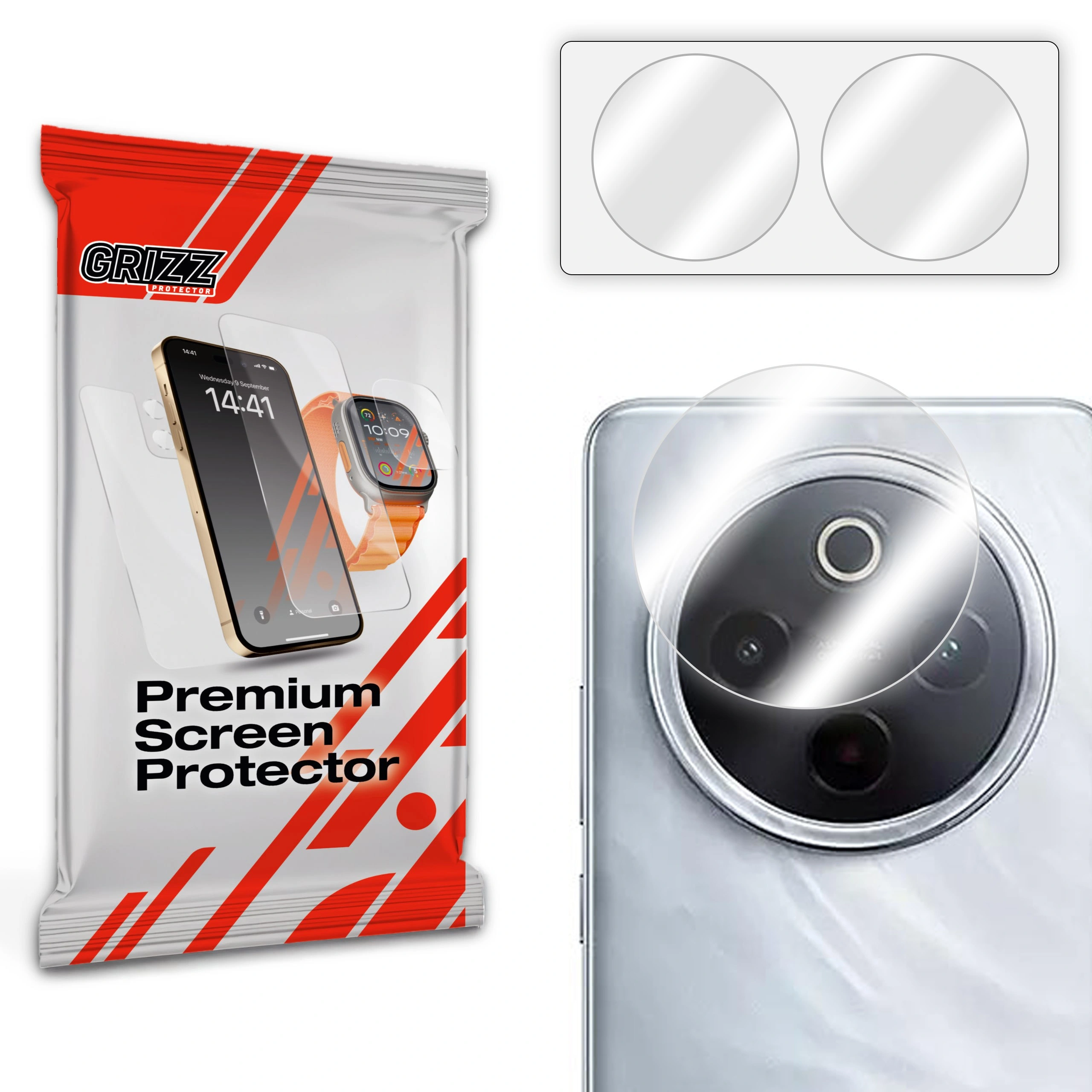 Szkło na aparat GrizzGlass HybridGlass Camera do Vivo iQOO Z10