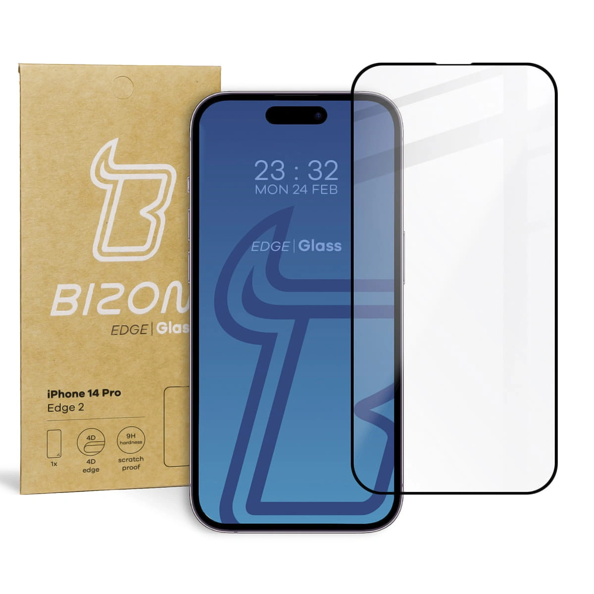Bizon Glass Edge 2 Apple iPhone 14 Pro black