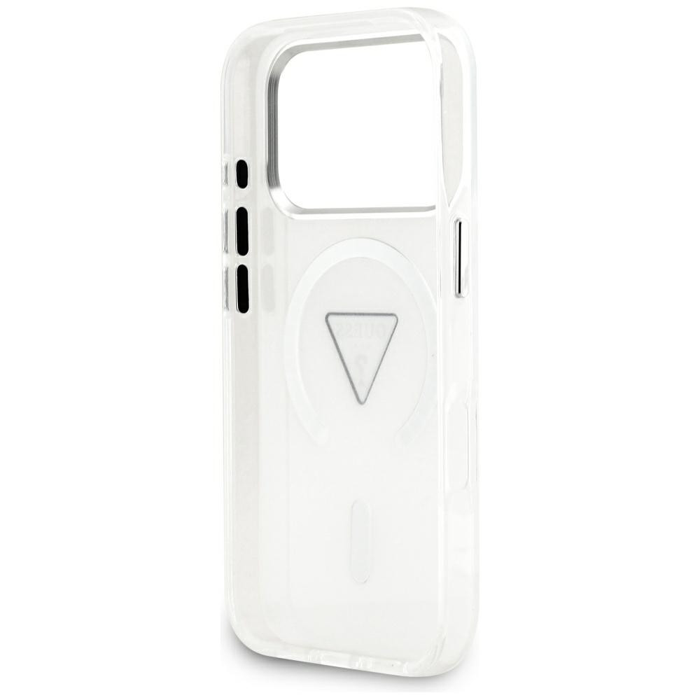 Etui Guess IML Gradient Triangle Logo MagSafe do Apple iPhone 17 Pro przezroczysty