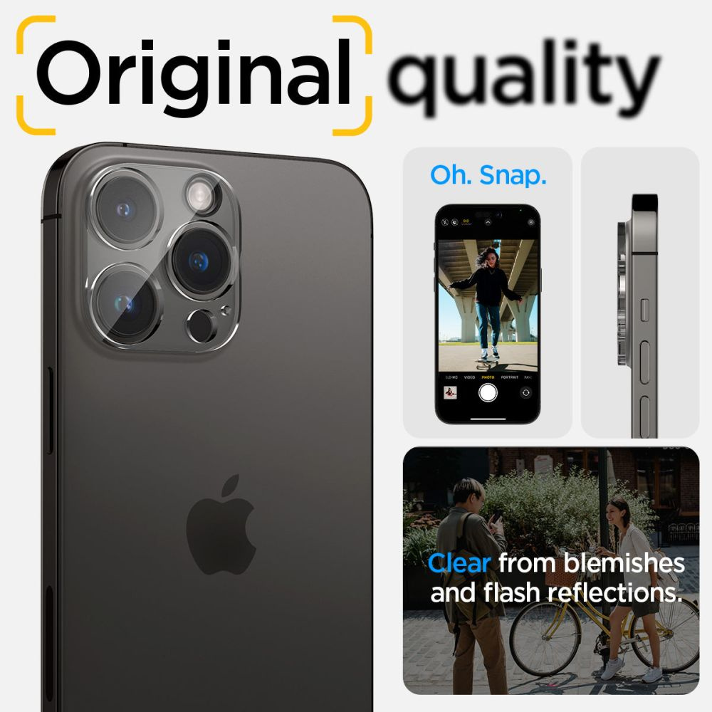 Spigen Optik.tr Camera Protector Apple iPhone 14 Pro/14 Pro Max Crystal Clear [2 PACK]