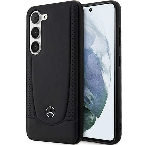 Mercedes MEHCS23SARMBK Samsung Galaxy S23 hardcase Leather Urban black