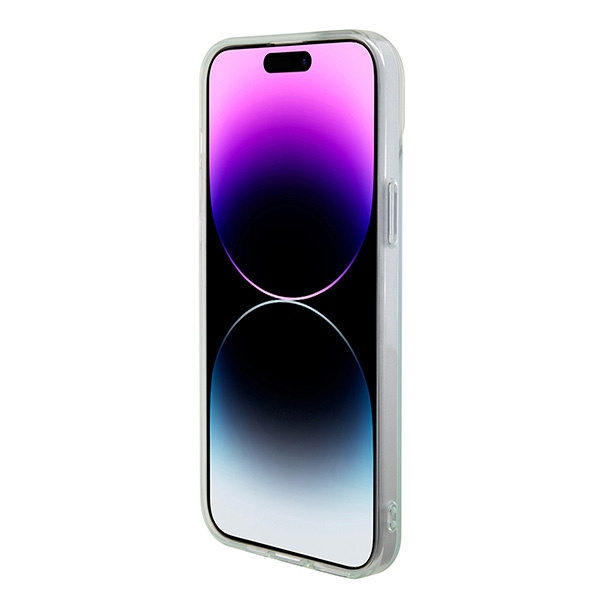 Guess GUHMP15MHITSQ Apple iPhone 15 Plus hardcase IML Iridescent MagSafe turquoise