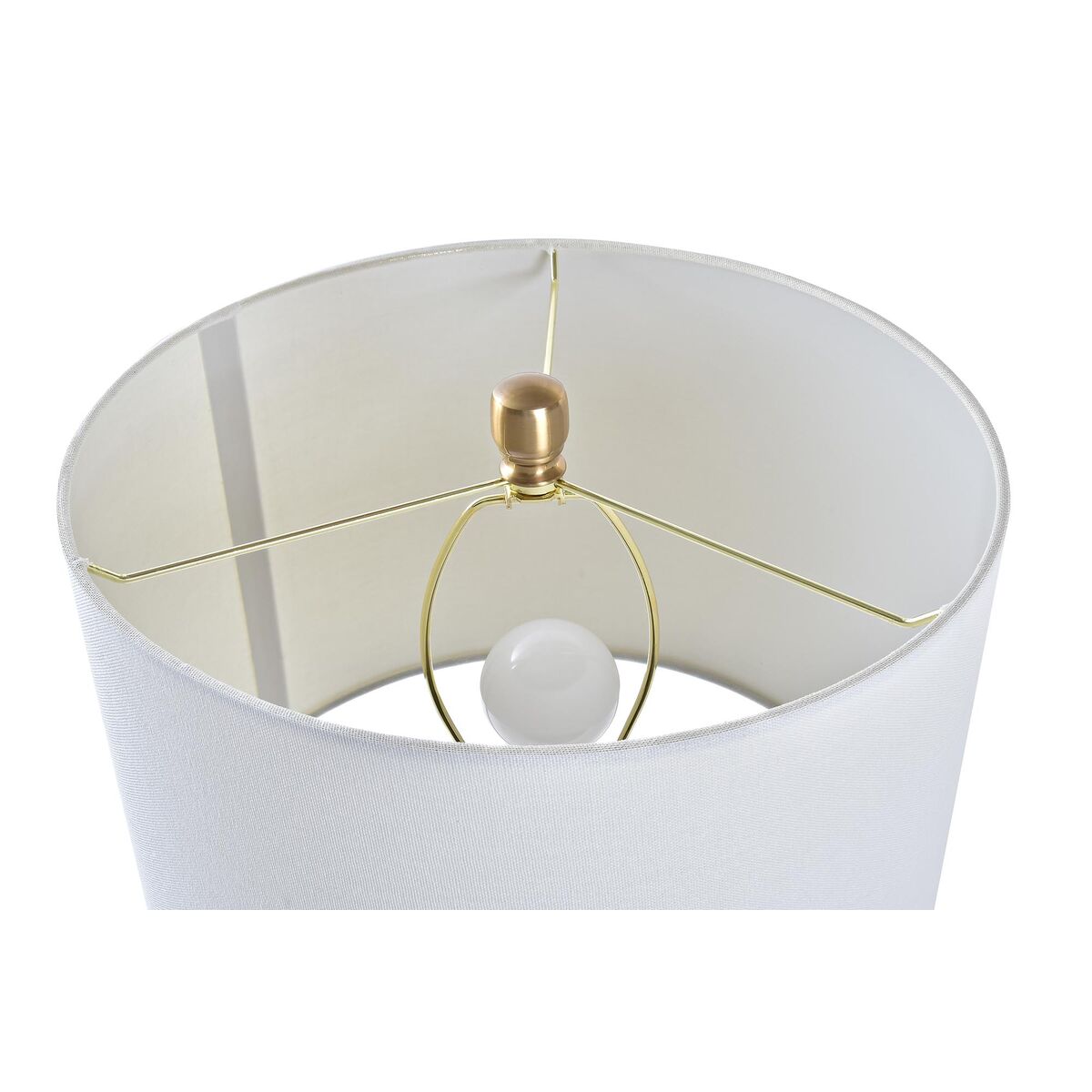 Desk lamp DKD Home Decor Golden White 220 V 50 W Modern (36 x 36 x 52 cm)