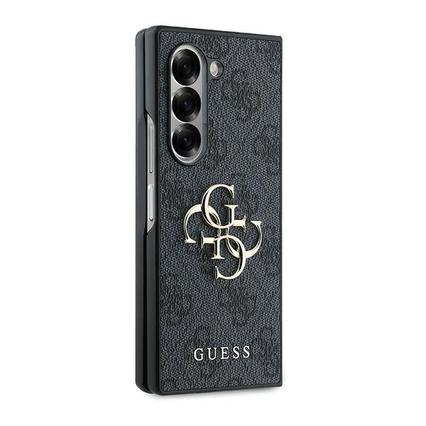 Case Guess GUHCZFD64GMGGR Samsung Galaxy Z Fold6 Leather 4G Metal Logo black