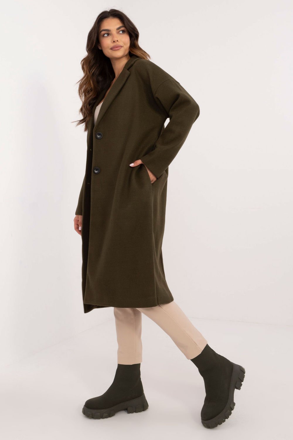  Coat model 201357 Och Bella  green